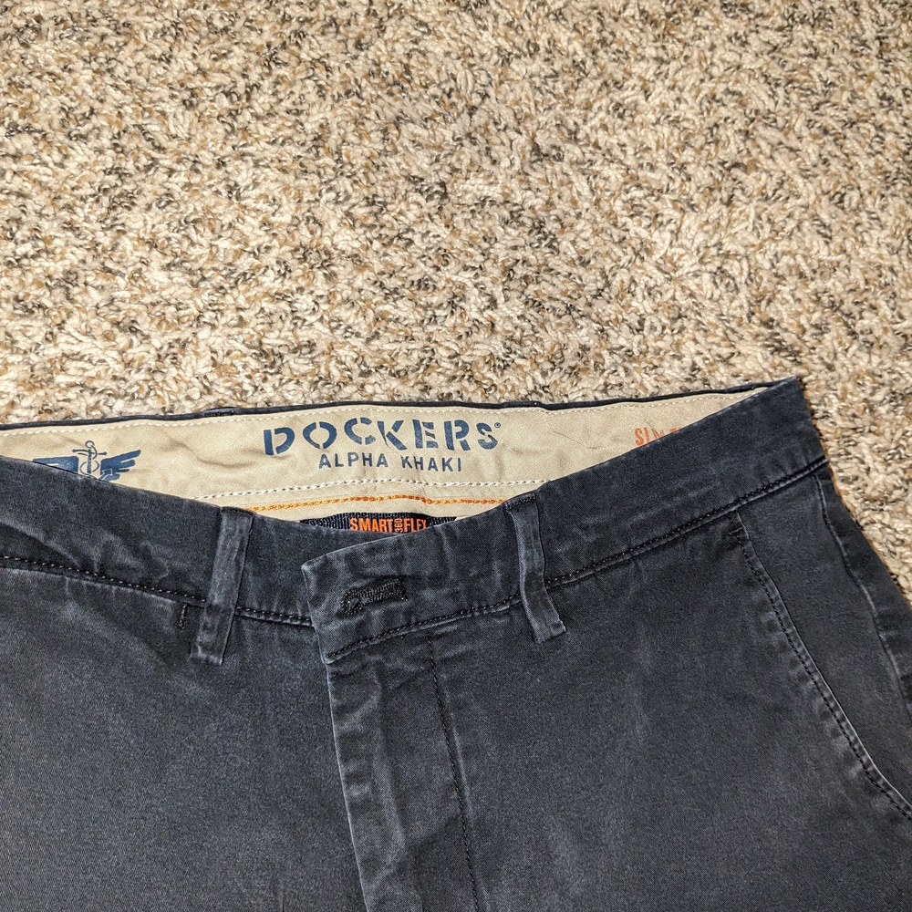 Dockers Alpha Khaki Pants - Dark Gray